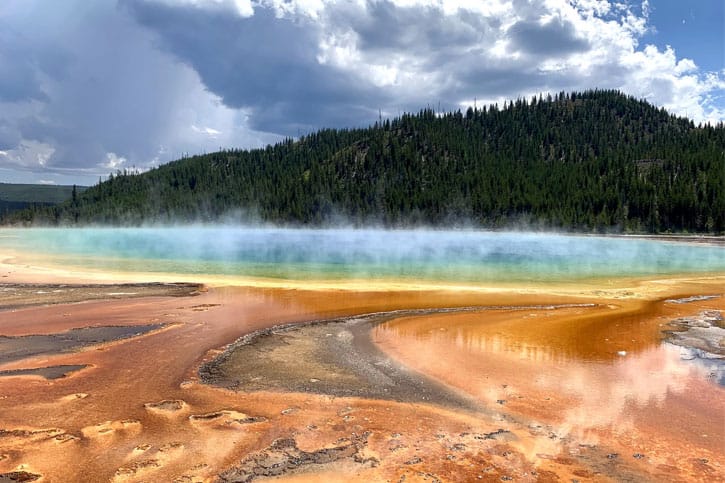 Yellowstone: Most beautiful national parks in America extending from Yellowstone National Park Wyoming, to Montana and Idaho